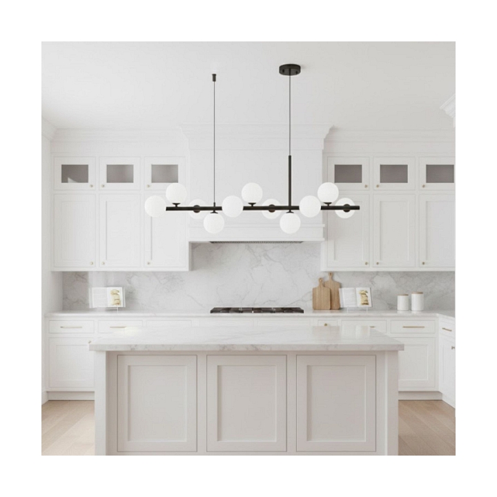 Lampa wisząca MINI MOON 100 cm - czarna - Step Into Design