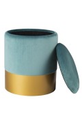 Pufa welurowa VELVET miętowa L Step Into Design