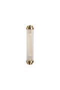 Lampa ścienna STELO 60 cm - kinkiet kryształowy LED, rama metalowa, złoty - Step Into Design