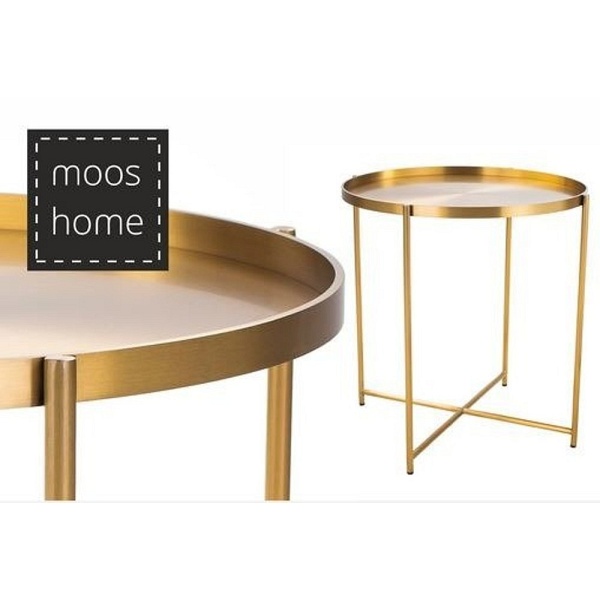 Stolik kawowy MOON mosiądz Step Into Design