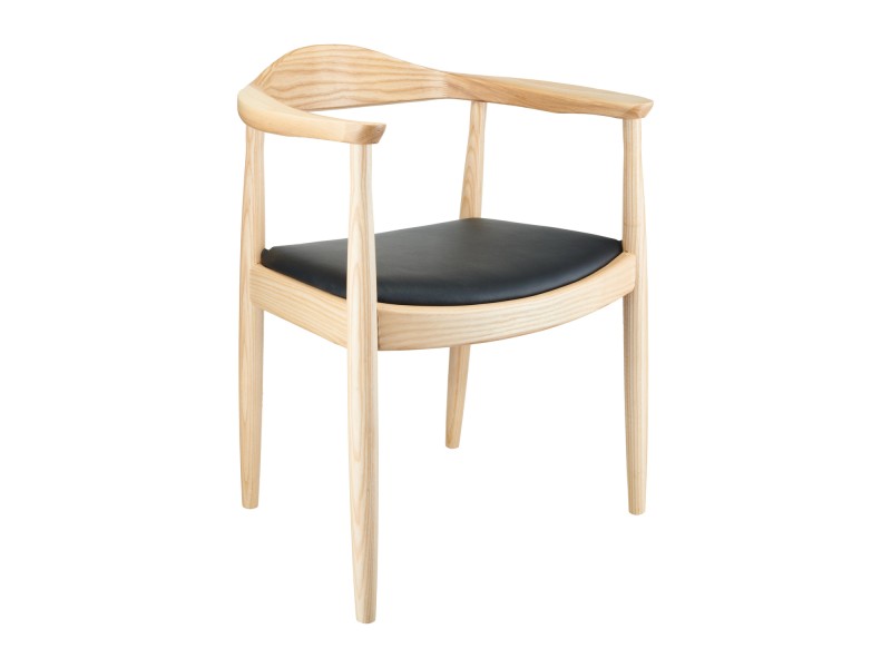 Krzesło KING jesionowe z podłokietnikami naturalne Step Into Design