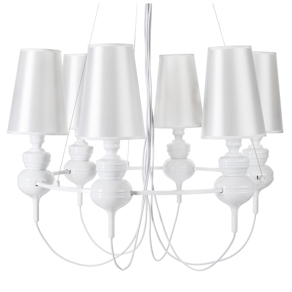 Lampa wisząca QUEEN-6 biała Step Into Design