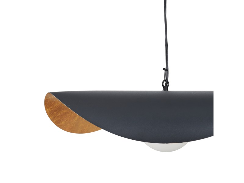 Lampa wisząca ENZO czarno złota 60 cm Step Into Design