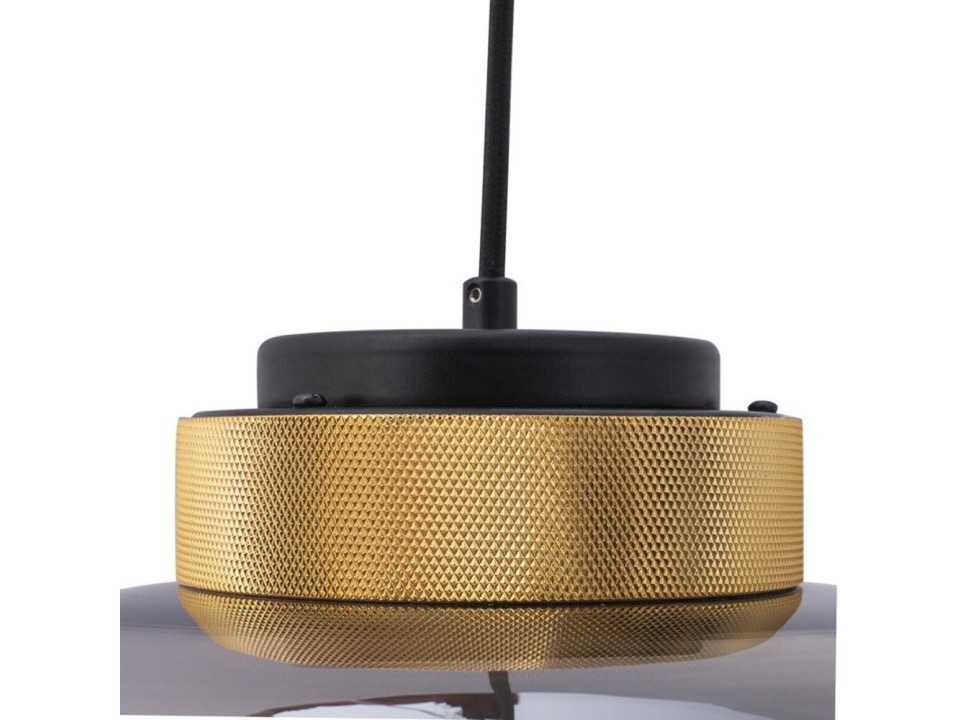 Lampa wisząca BOOM LED bursztynowo złota 25 cm Step Into Design