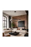 Lampa wisząca CIRCLE 100 - LED, ring tytanowy - Step Into Design