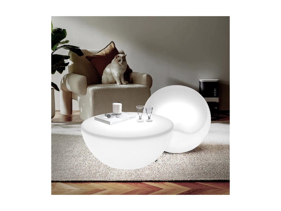 Lampa ogrodowa pufa APPLE M LED RGBW 16 kolorów 56 cm Step Into Design