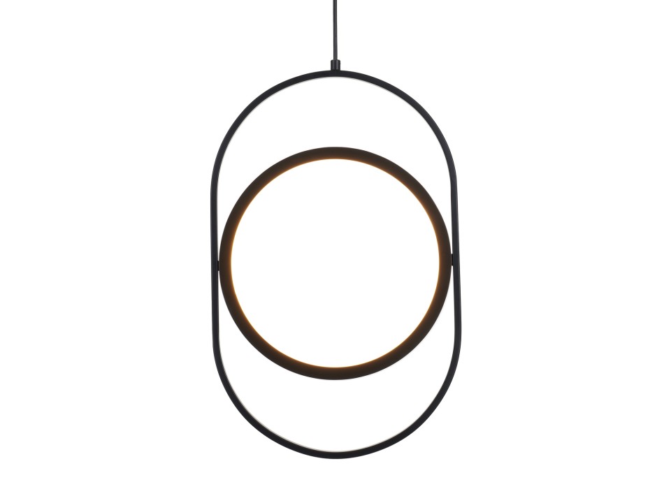 Lampa wisząca ELIPSE M LED czarna 45 cm Step Into Design