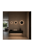 Lampa ścienna NYX 15 cm - LED okrągła, metalowa, czarna - Step Into Design