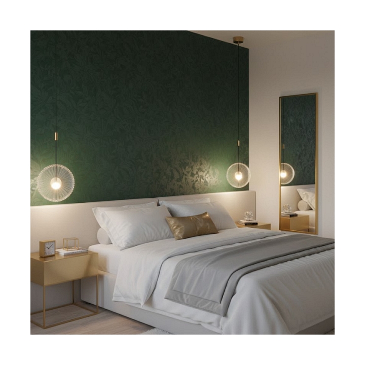 Lampa wisząca SUNBLAST - LED 20 cm, złota - Step Into Design