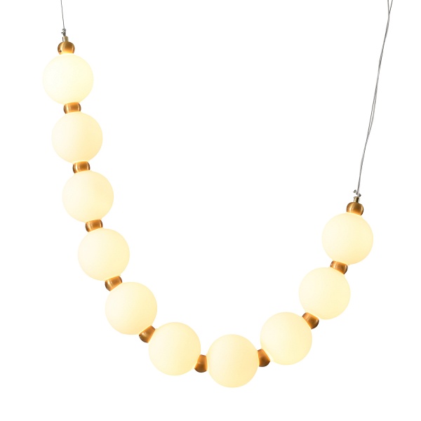 Lampa wisząca CORALLI S biało-mosiężna Step Into Design