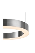 Lampa wisząca CIRCLE 40 cm LED, ring nikiel szczotkowany - Step Into Design