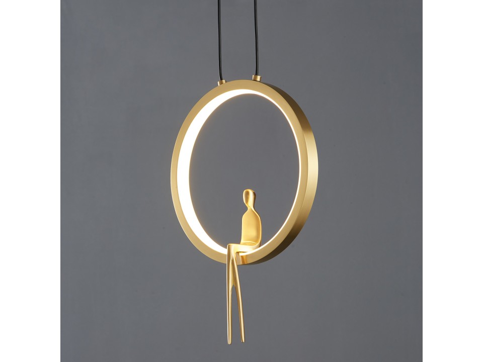 Lampa wisząca AMICI led złota 27 cm Step Into Design