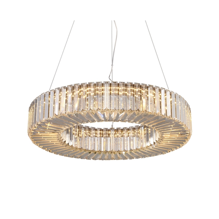 Lampa wisząca CRISTAL LED złota 60 cm - Step Into Design
