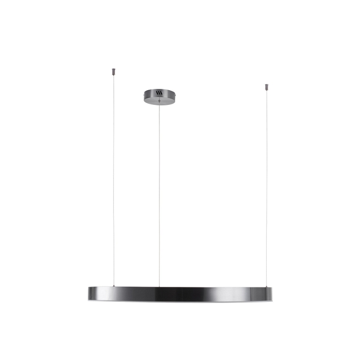 Lampa wisząca CIRCLE 80 cm - LED, ring tytanowy - Step Into Design