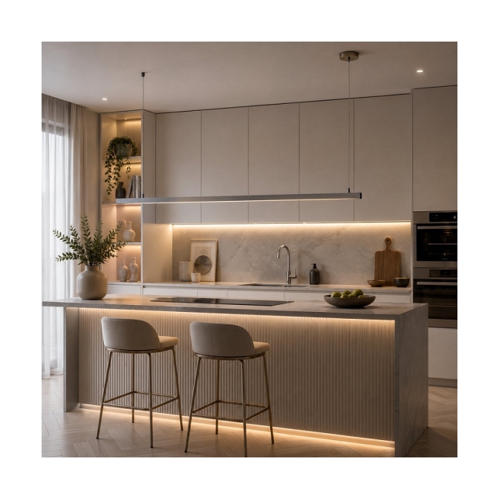 Lampa wisząca BEAM-80 LED - tytanowa oprawa liniowa - Step Into Design