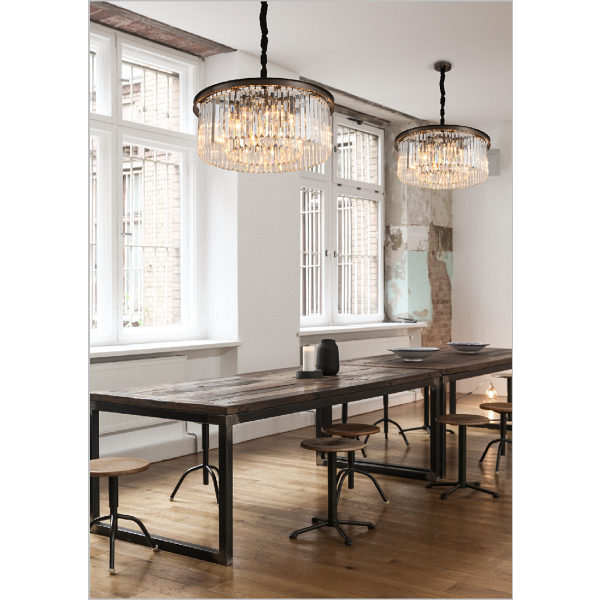 Lampa wisząca SPARKLE ROUND antracyt 60 cm Step Into Design