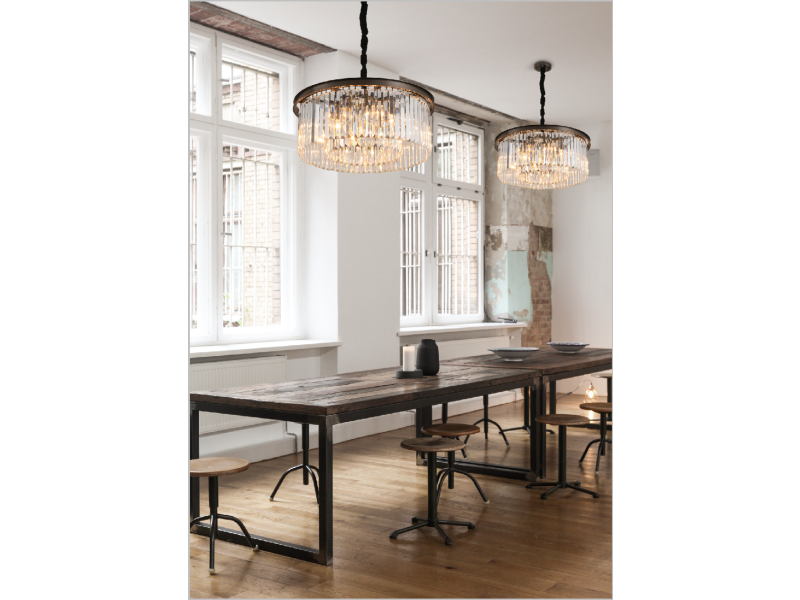 Lampa wisząca SPARKLE ROUND antracyt 60 cm Step Into Design