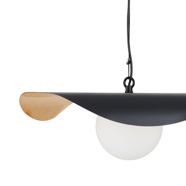 Lampa wisząca ENZO czarno złota 40 cm Step Into Design