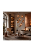 Lampa wisząca GLAM M miedziana 28 cm - Step Into Design