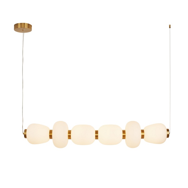 Lampa wisząca BRILLA-6 LED biało-złota 125 cm Step Into Design
