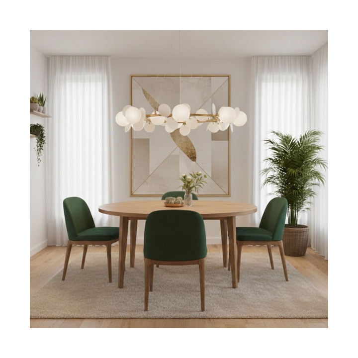 Lampa wisząca CHIC 105 cm, biało złota - Step Into Design