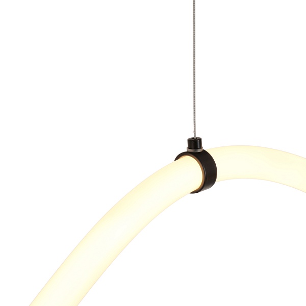 Lampa wisząca SNAKE LED wąż ledowy czarna 300 cm Step Into Design