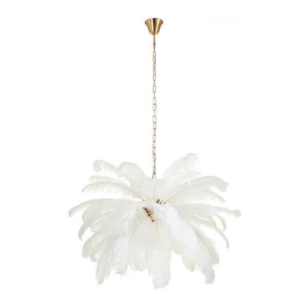 Lampa wisząca EMU pióra białe 100 cm Step Into Design