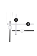 Lampa wisząca O-LINE L-4 LED czarna 110 cm - Step Into Design