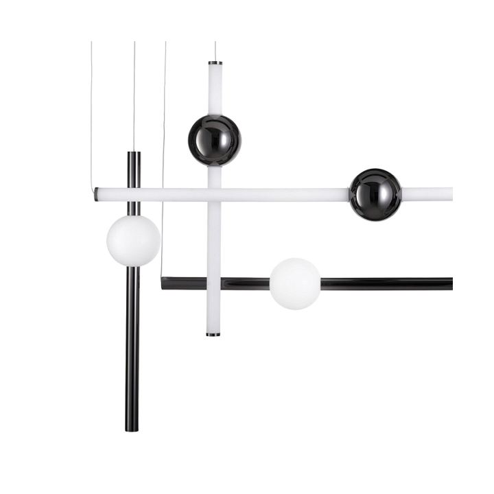 Lampa wisząca O-LINE L-4 LED czarna 110 cm - Step Into Design