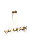 Lampa wisząca ARCHITETTO 130 cm - LED, złota dekoracyjna listwa - Step Into Design