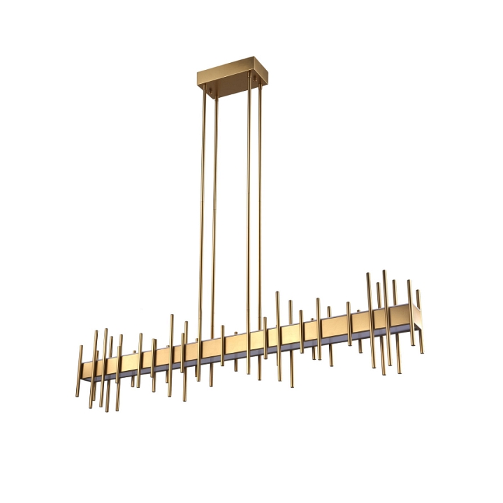 Lampa wisząca ARCHITETTO 130 cm - LED, złota dekoracyjna listwa - Step Into Design