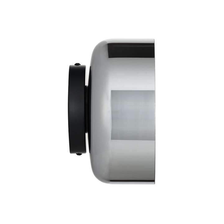 Lampa ścienna DONUT 18 cm - LED, szkło, szaro-złota - Step Into Design