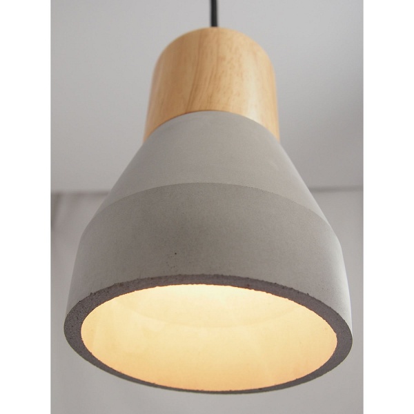 Lampa wisząca CONCRETE szary beton 12 cm Step Into Design