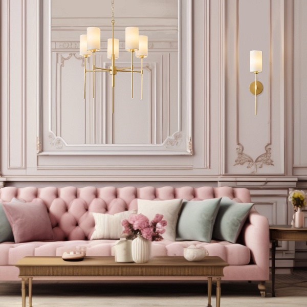 Lampa wisząca DARLING żyrandol złota 60 cm Step Into Design