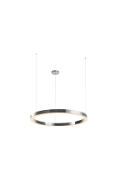 Lampa wisząca CIRCLE 100 cm - LED, ring nikiel szczotkowany - Step Into Design