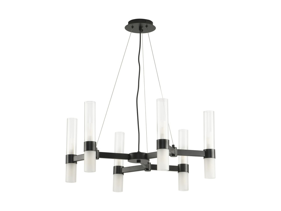 Lampa wisząca CANDELA-6 czarna 70 cm Step Into Design