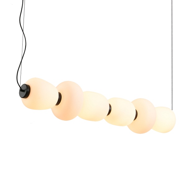 Lampa wisząca BRILLA-6 LED biało-czarna 125 cm Step Into Design