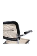 Krzesło VIENNA rattanowo czarne z podłokietnikami - Step Into Design