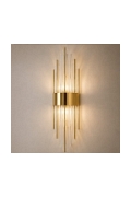 Lampa ścienna DRACO, 60 cm - kryształowo - złota, styl glamour - Step Into Design