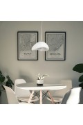 Lampa wisząca STONE biała 30 cm Step Into Design