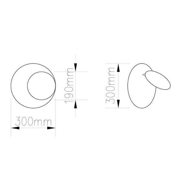 Lampa ścienna PILLS biała 30 cm Step Into Design