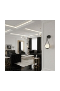 Lampa ścienna DROP 45 cm czarna - Step Into Design