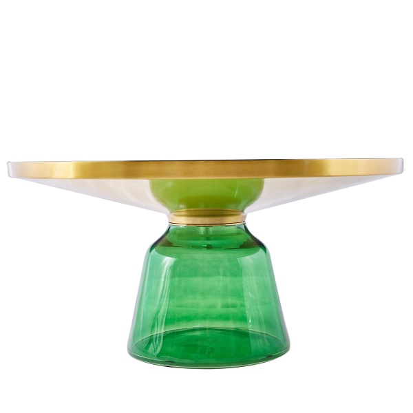 Stolik kawowy DOLCE FLAT zielono czarny 75 cm Step Into Design