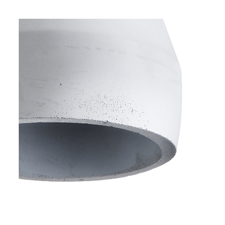Lampa wisząca CONCRETE 12 cm- szary beton, drewno - Step Into Design