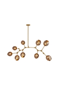 Lampa wisząca MODERN ORCHID-9 złoto szara 150 cm - Step Into Design