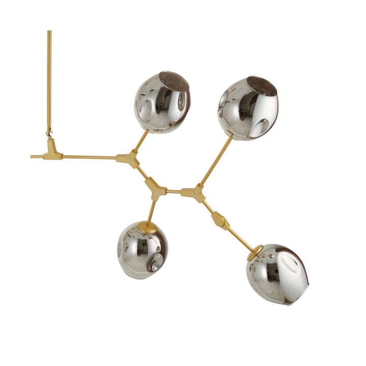 Lampa wisząca MODERN ORCHID-9 złoto szara 150 cm - Step Into Design