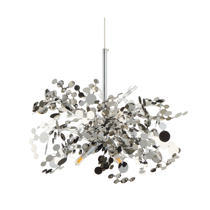Lampa wisząca MONETTI 40 cm - chrom, dekoracyjna - Step Into Design