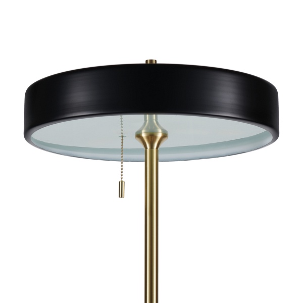 Lampa podłogowa ARTDECO czarno - złota 162 cm Step Into Design