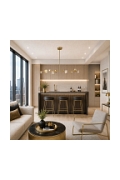 Lampa wisząca CONE 130 cm, złota - Step Into Design