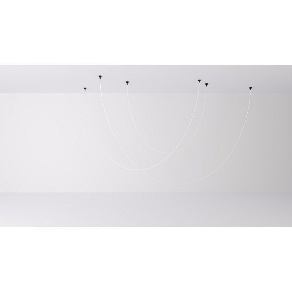 Lampa wisząca SNAKE LED wąż ledowy czarna 300 cm Step Into Design